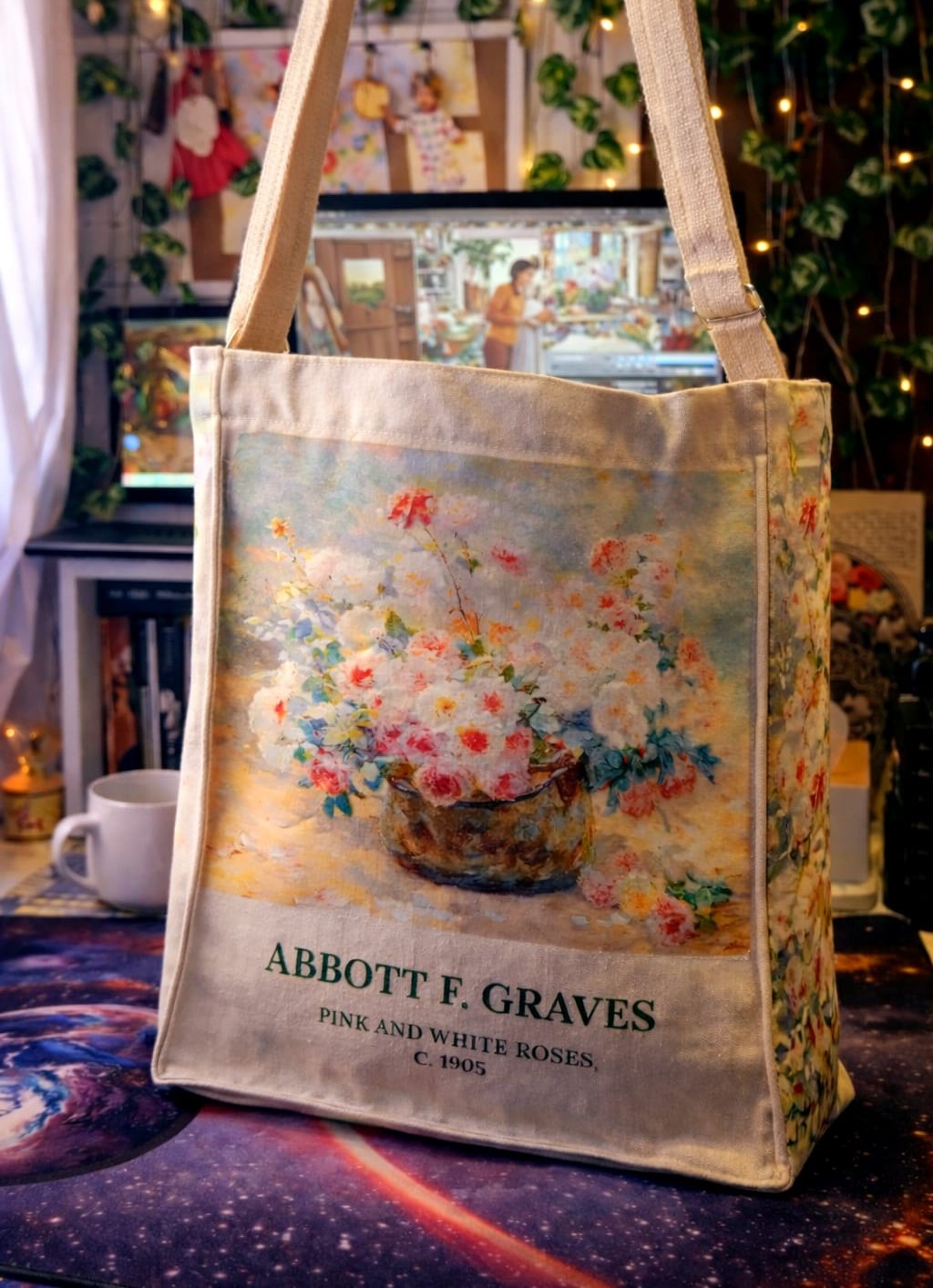 Abbott F. Graves – Pink and White Roses