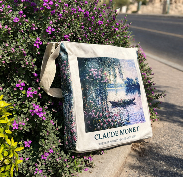 Claude Monet – The Blossomed Riverbank