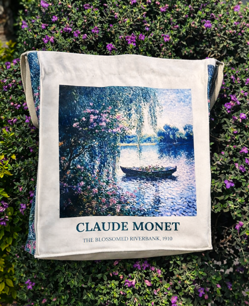 Claude Monet – The Blossomed Riverbank